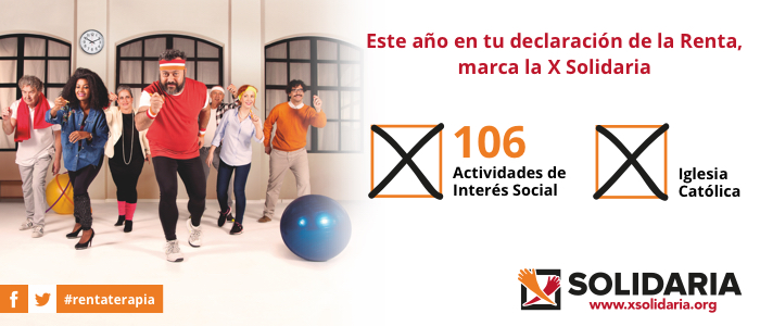 Marca la X de Solidaridad e Iglesia Declaración de la Renta